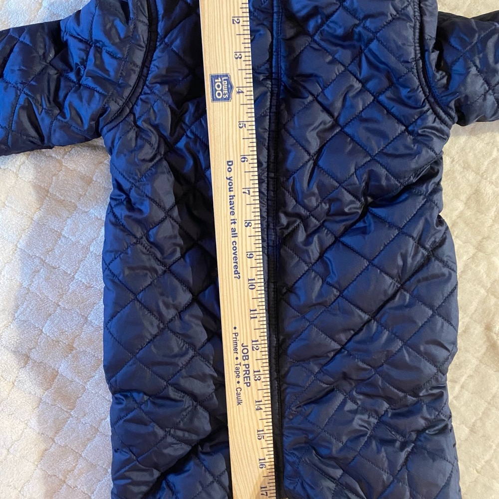 Ralph Lauren POLO Baby Quilted Bunting | Navy 6 Months | Hooded One-Piece GIFT - Picture 6 of 8